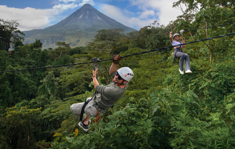 Canopy Zipline & Horseback Riding with Hot Springs